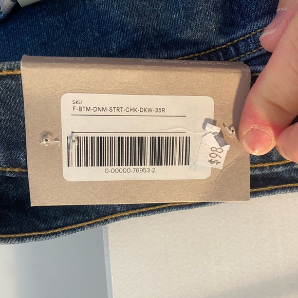 Everlane- The Original Cheeky Jean, Dark Denim, Size 35 - Picture 10 of 12